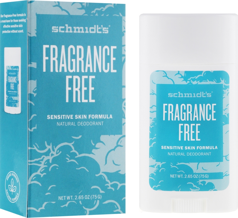 Натуральный дезодорант - Schmidt's Deodorant Sensitive Skin Fragrance Free Stick — фото N3