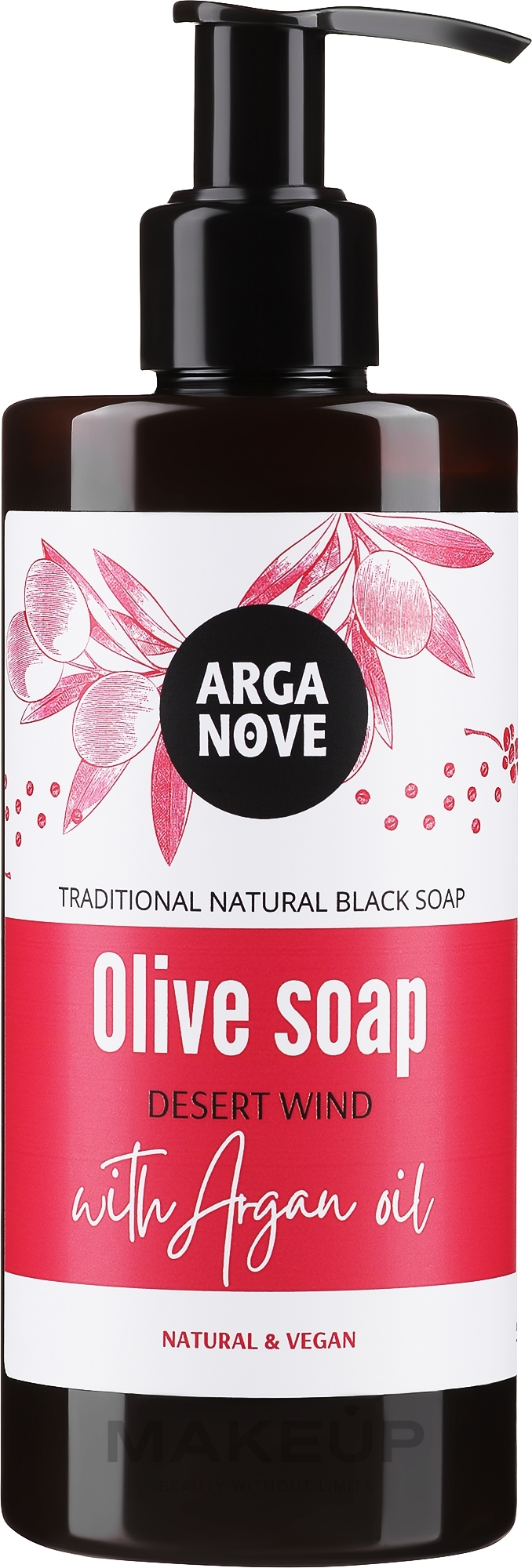 Оливковое жидкое мыло с аргановым маслом - Arganove Olive Soap Desert Wind With Argan Oil — фото 300ml