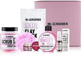 Духи, Парфюмерия, косметика УЦЕНКА Набор - Mr.Scrubber Beauty Box Woman (mask/200g + sh/gel/275ml + b/scr/300g + nail/complex/10ml + lip/scr/35ml + bath sponge) *