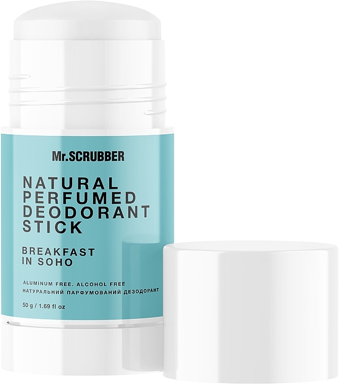 Натуральный парфюмированный дезодорант - Mr.Scrubber Breakfast In Soho Natural Perfumed Deodorant Stick — фото N2