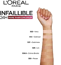 Стійкий багатофункціональний консилер для обличчя - L`Oréal Paris Infaillible More Than Concealer — фото N3