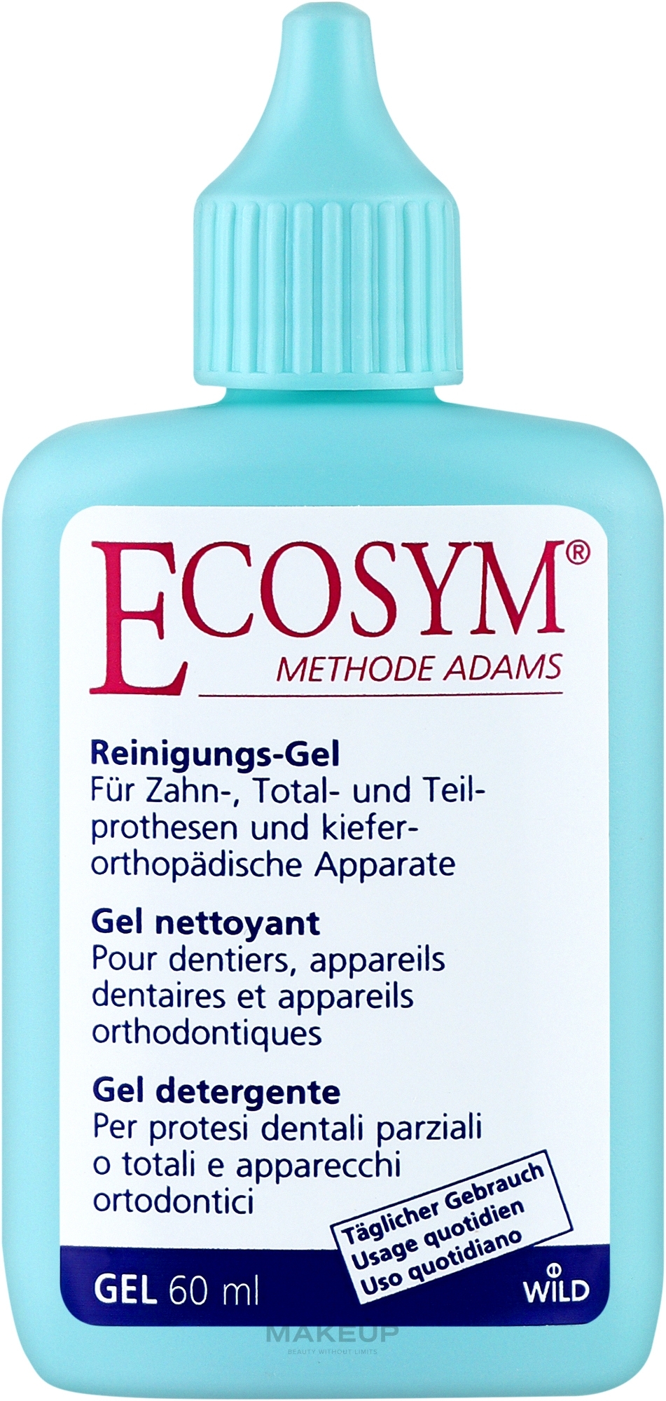 Гель для ежедневной очистки зубных протезов и ортодонтических аппаратов - Dr. Wild Ecosym — фото 60ml