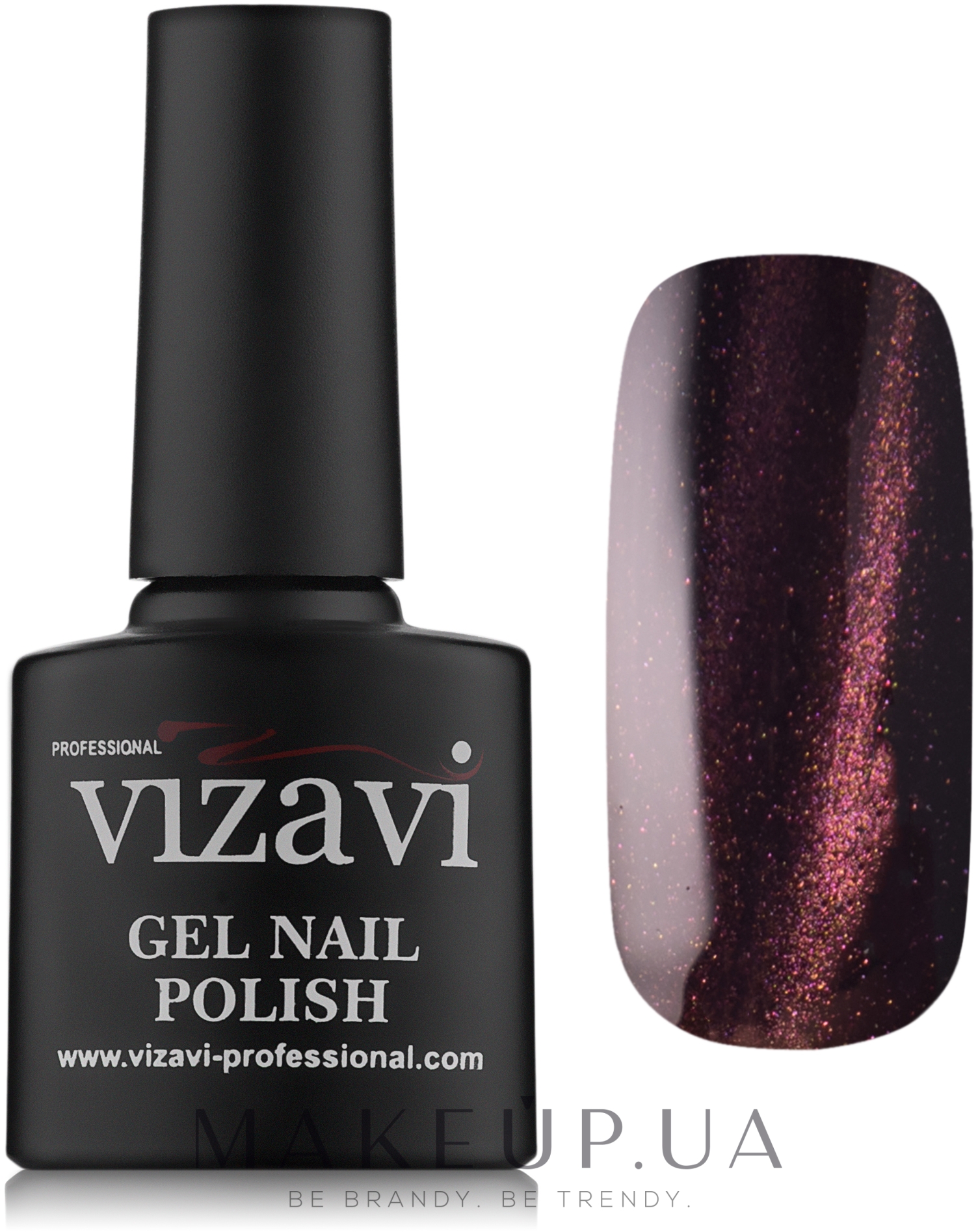 Гель-лак для нігтів "Котяче око" - Vizavi Professional Gel Nail Polish — фото VVS-551