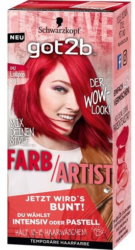 Тонирующая краска для волос - Got2b Farb Artist — фото 092 - Перчик Чили