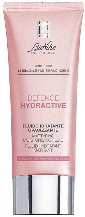 Матирующий увлажняющий флюид для лица - BioNike Defence Hydractive Mattifying Moisturising Fluid — фото N1