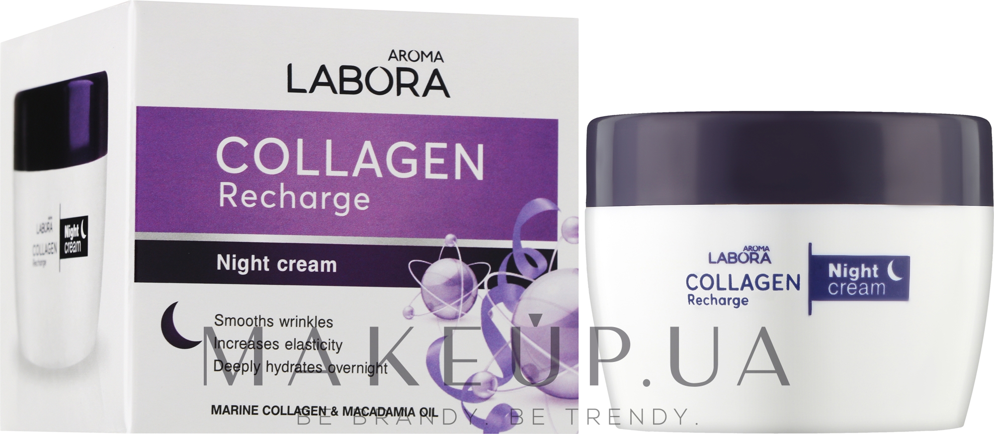 Нічний крем для обличчя - Aroma Labora Collagen Recharge Night Cream — фото 50ml