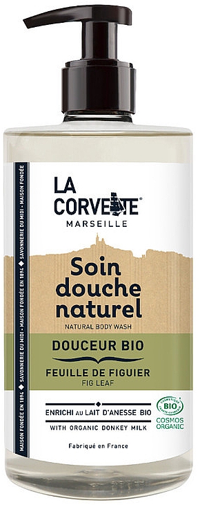 Гель для душа органический "Фиговый лист" - La Corvette Marseilles Fig Leaf Body Wash — фото N1