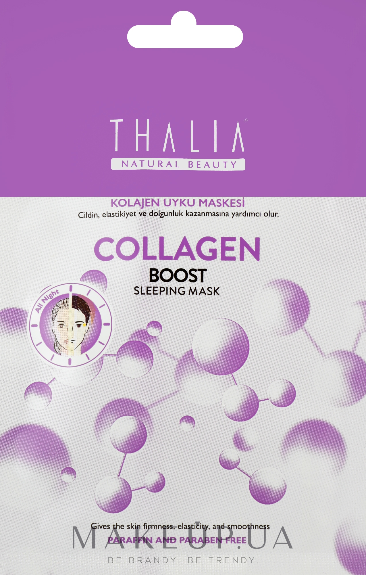 Нічна колагенова маска для обличчя - Thalia Collagen Sleeping Revitalizing Mask — фото 15ml