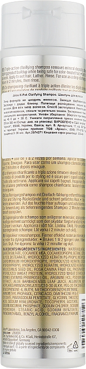 Шампунь глибокого очищення для сухого і пошкодженого волосся - Joico K-Pak Clarifying Shampoo — фото N2
