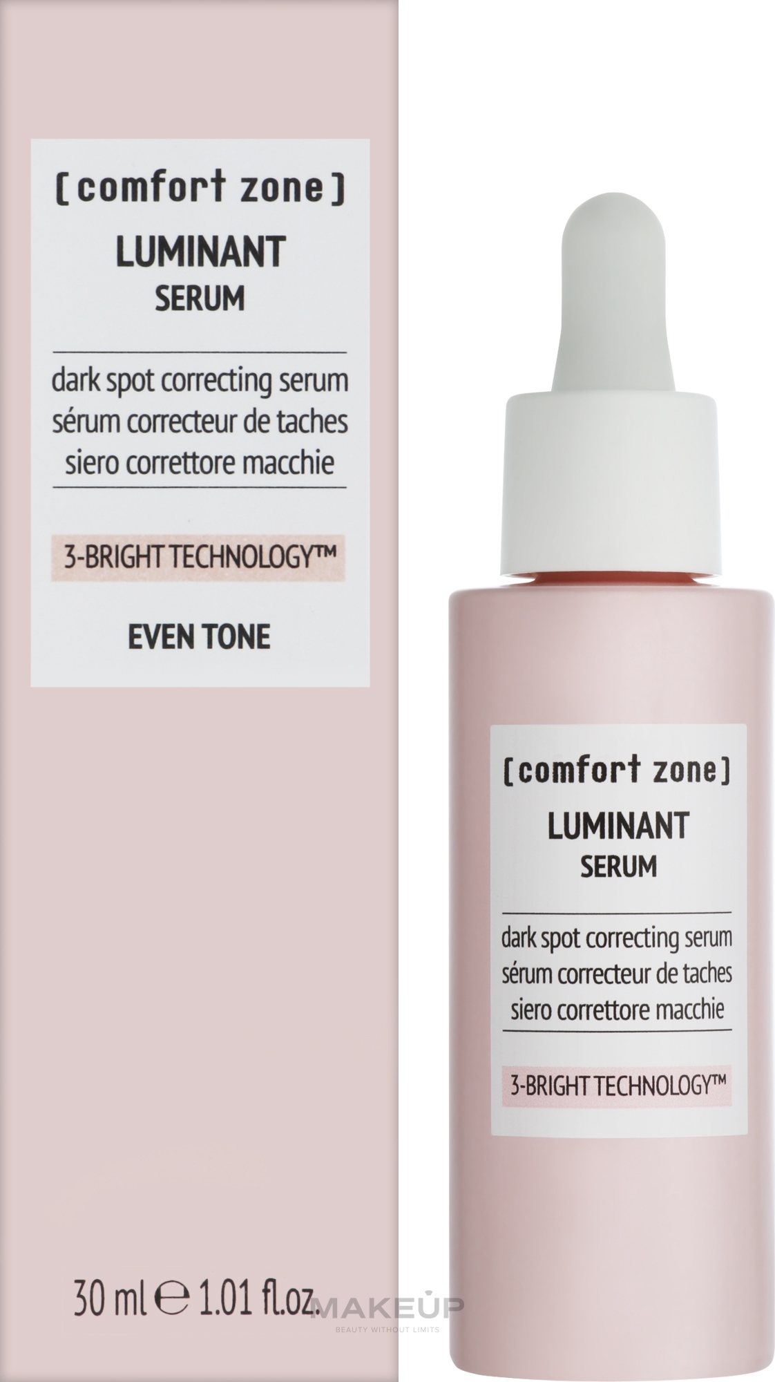 Освітлювальна сироватка для обличчя проти пігментації - Comfort Zone Luminant Serum — фото 30ml