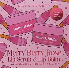 Набор - NCLA Beauty Merry Berry Rose (l/balm/5ml + l/scrub/5ml) — фото N1