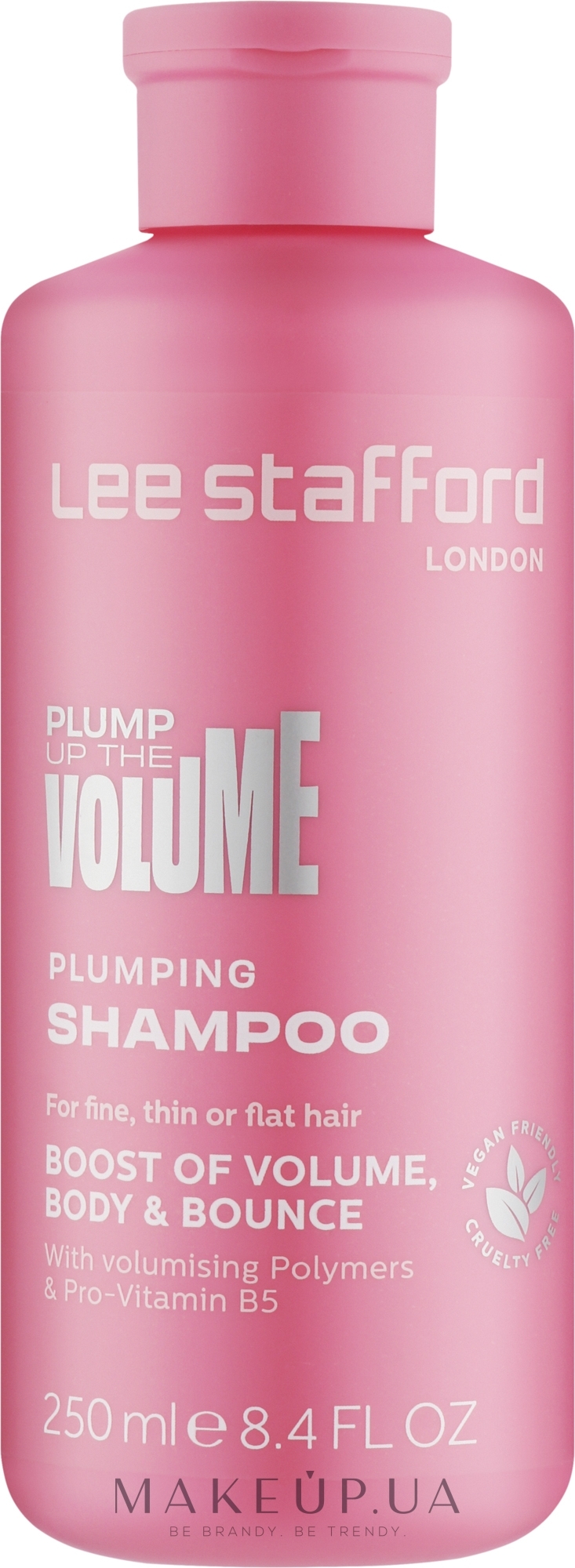 Шампунь для об'єму волосся - Lee Stafford Plump Up The Volume Shampoo — фото 250ml