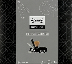 Набір для гоління - Wilkinson Sword The Pioneer Collection (soap/125g + brush/1pcs + sh/1pcs + raz/5pcs) — фото N1