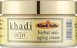 Парфумерія, косметика Аюрведичний трав'яний антивіковий крем - Khadi Swati Ayurvedic Herbal Anti-Aging Cream