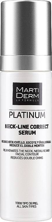 Сыворотка для ухода за областью шеи - Martiderm Platinum Neck-Line Serum — фото N1