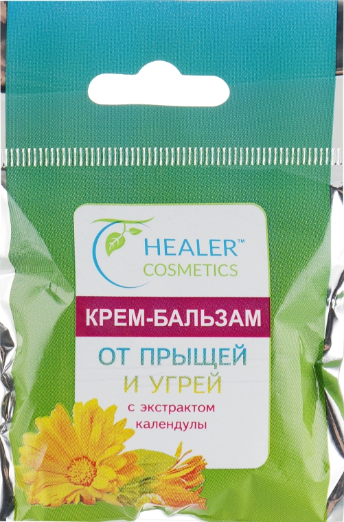 Крем-бальзам від прищів і вугрів з екстрактом календули - Healer Cosmetics