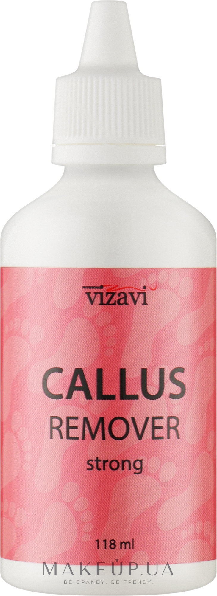 Средство для удаления огрубевшей кожи - Vizavi Professional Callus Remover Strong — фото 118ml