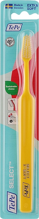 Зубная щетка, экстра-мягкая, желтая - TePe Compact X-Soft Toothbrush — фото N1