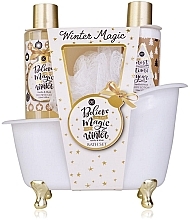 Духи, Парфюмерия, косметика Набор - Accentra Winter Magic Bath Set (sh/gel/150ml + b/lot/150ml + sponge + acc/1pcs)