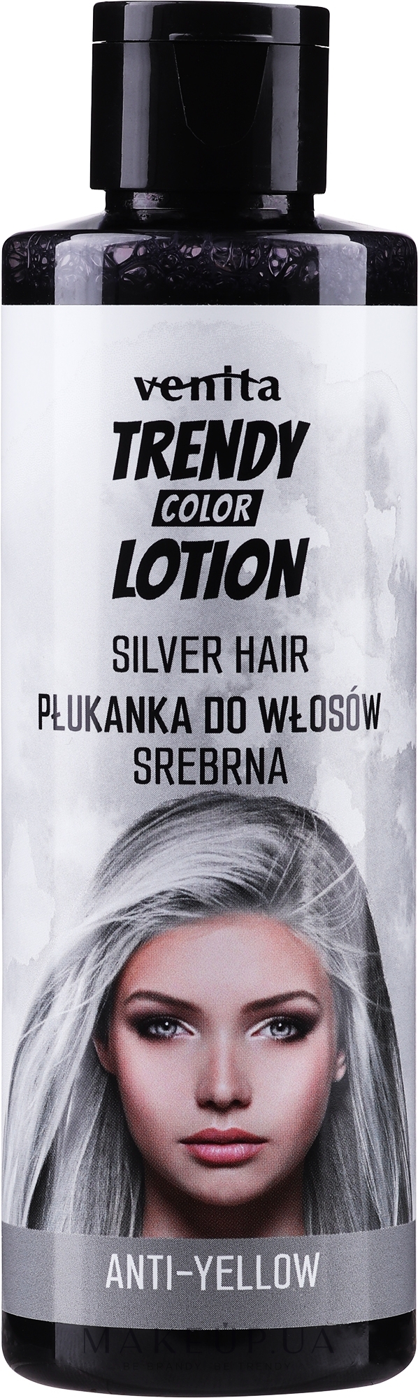Ополіскувач для освітленого та сивого волосся - Venita Salon Anty-Yellow Blond & Grey Hair Color Rinse Silver — фото 200ml