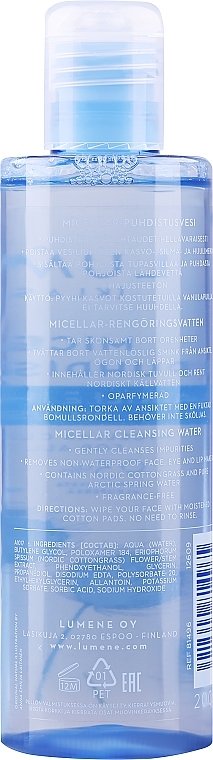Міцелярна вода для обличчя для всіх типів шкіри - Lumene Klassikko — фото N2