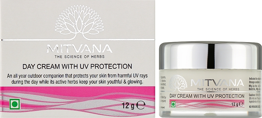 УЦЕНКА Крем для лица дневной с УФ-защитой - Mitvana Day Cream With UV Protection (мини) * — фото N2