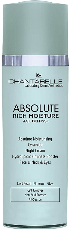 Ночной крем для лица - Chantarelle Absolute Rich Moisture Age Deffense  — фото N1