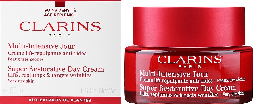 Крем для очень сухой кожи лица, 50+ - Clarins Multi-Intensive Jour Super Restorative Day Cream — фото N2