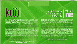 Эликсир-ампулы для гладкости и шелковистости поврежденных волос - Kuul Cure Me Shine Elixir Leave-in — фото N5