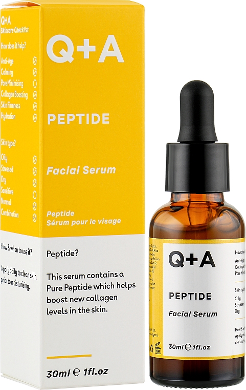 Пептидна сироватка для обличчя - Q+A Peptide Facial Serum — фото N2