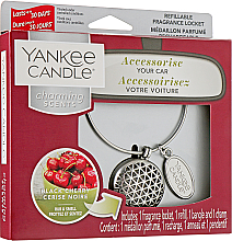 Парфумерія, косметика Автомобільний ароматизатор - Yankee Candle Black Cherry Geometric Charming Scents Starter Kit *