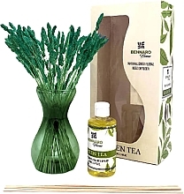 Парфумерія, косметика Аромадифузор "Зелений чай" - Bennaro Home Green Tea Natural Dried Floral Reed Diffuser