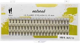 Парфумерія, косметика Штучні пучки вій "С", 010, 11 мм - Ibra Eyelash Knot Naturals