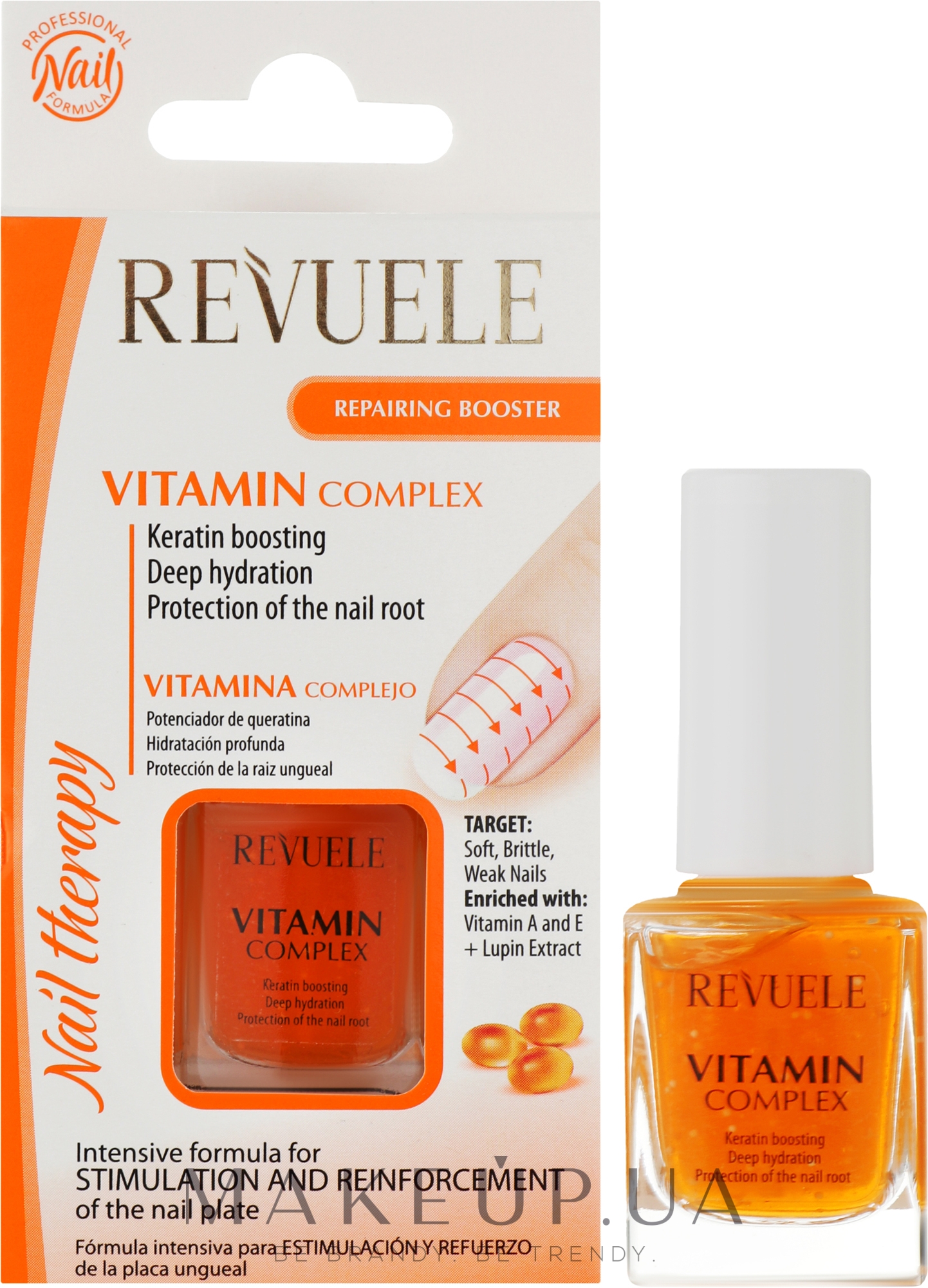 Укрепитель для ногтей - Revuele Nail Therapy Vitamin Complex — фото 10ml