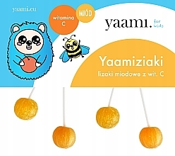 Вітамінні льодяники на паличці "Мед + вітамін С" - Lullalove Yaami For Kids — фото N1