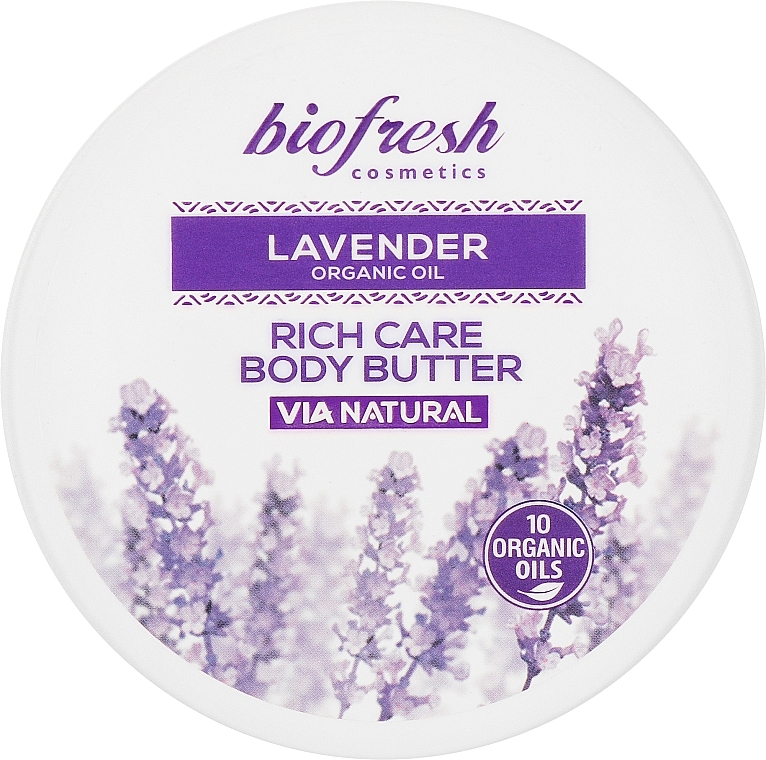 Насичене масло для тіла "Лаванда" - BioFresh Lavender Organic Oil Rich Care Body Butter — фото N1