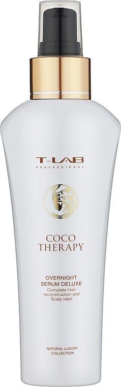 Сироватка для волосся - T-Lab Professional Coco Therapy Overnight Serum Deluxe — фото N1