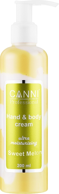 Крем ультразволожуючий для рук і тіла "Солодка диня" - Canni Hand & Body Cream — фото N1