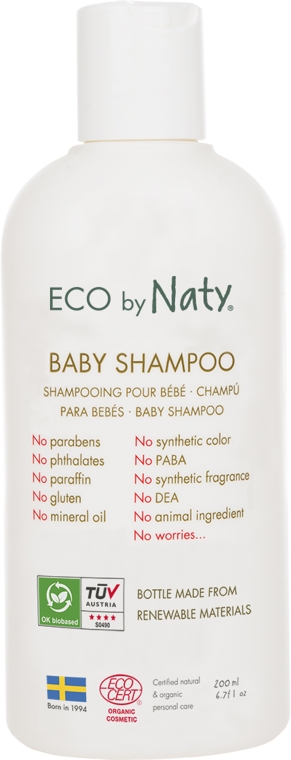 Дитячий шампунь - Naty Eco Baby Shampoo