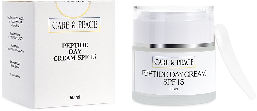 Денний крем з пептидами SPF 15 - Care & Peace Peptide Day Cream SPF 15 — фото N2