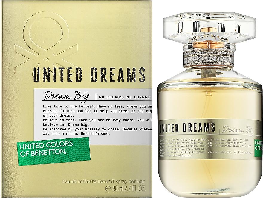 Benetton United Dreams Dream Big For Her - Туалетная вода — фото N4