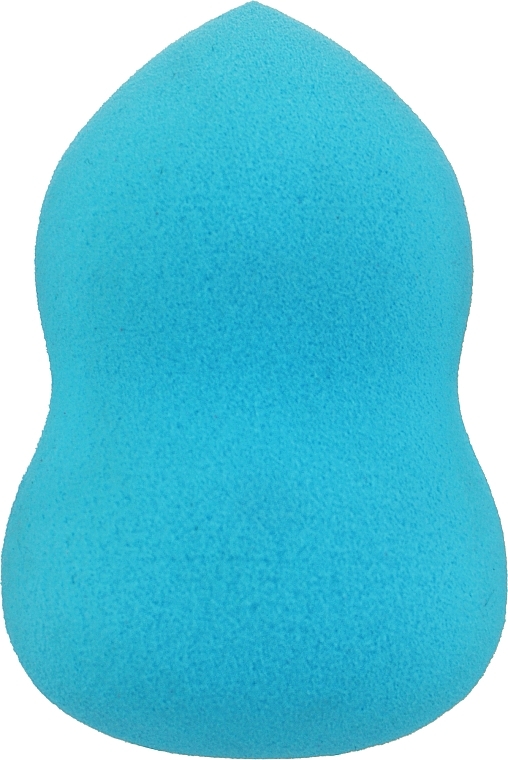 Спонж б'юті-блендер грушоподібної форми, блакитний - Omkara — фото N1