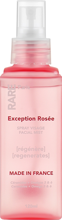 Восстанавливающий мист для лица с церамидами, Омега 3 и 6 - RARE Paris Exception Rosee Regenerating Facial Mist — фото N3