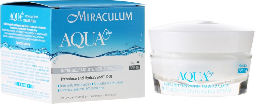 Денний крем 3в1 від зморшок - Miraculum Aqua Plus SPF 15