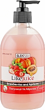Крем мыло жидкое "Клубника-абрикос" - ElenSee Like Juice — фото N1