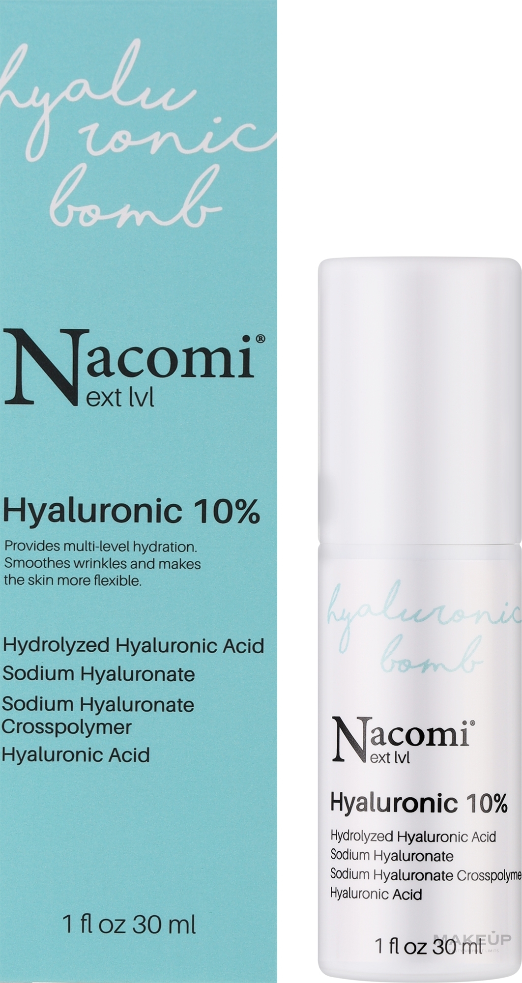 Сыворотка для лица с гиалуроновой кислотой 10% - Nacomi Next Level Hyaluronic 10% — фото 30ml