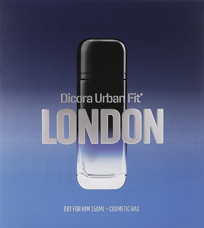 Dicora Urban Fit London - Набор (edt/150 ml + cosmetic bag) — фото N3