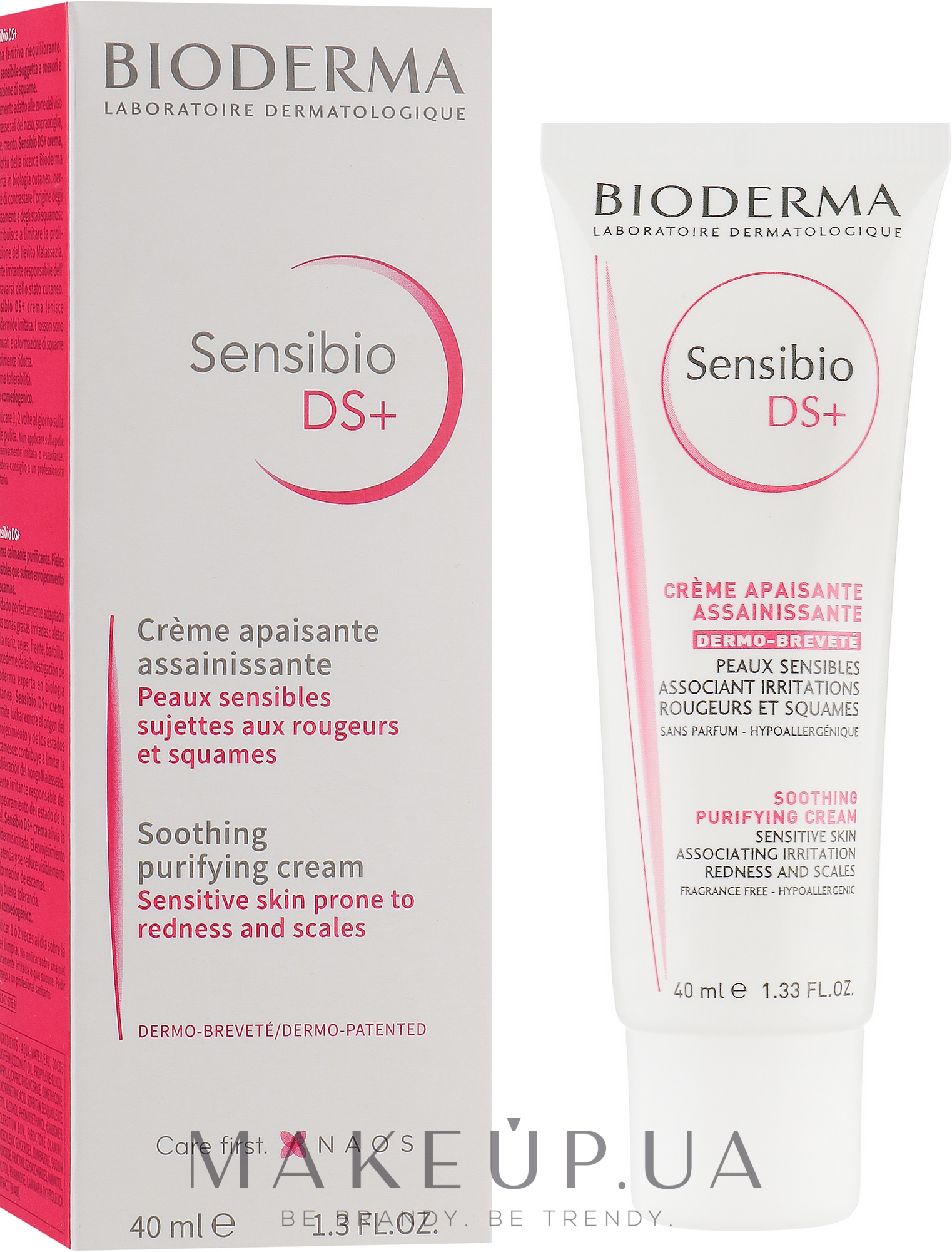 Очищуючий крем - Bioderma Sensibio DS+ Soothing Purifying Cleansing Cream — фото 40ml