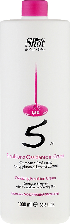 М'який проявник - Shot Scented Oxi Emulsion Cream 5 Vol — фото N1