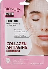 Парфумерія, косметика Антивікова маска для обличчя з колагеном - Bioaqua Collagen Antiaging Facial Mask